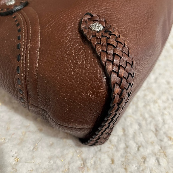 Authentic BRIGHTON Brown Leather Shoulder Bag VGC! - Picture 12 of 12